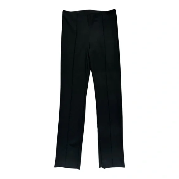 ZARA High Waist Slit Leggings Pants Black Size M NWT - Picture 1 of 7